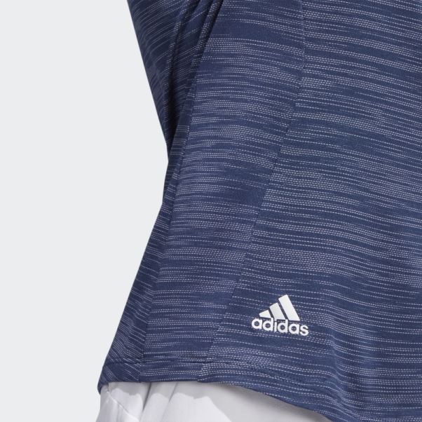 Polo à Manches Courtes Adidas Teint Dans L'espace Bleu Marine