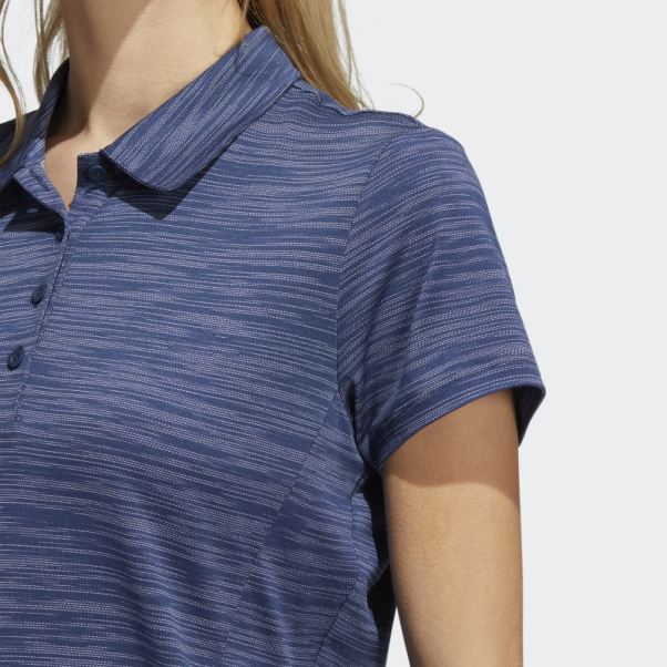 Polo à Manches Courtes Adidas Teint Dans L'espace Bleu Marine