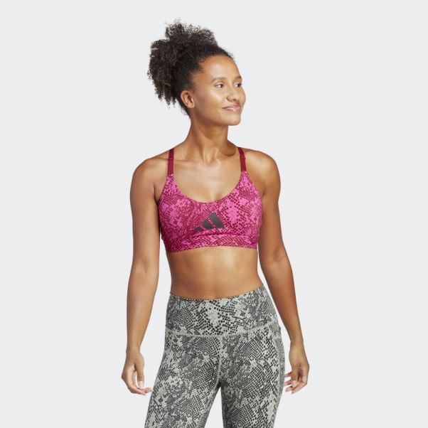 Soutien-gorge Léger D'entraînement Aeroimpact Adidas Fuchsia