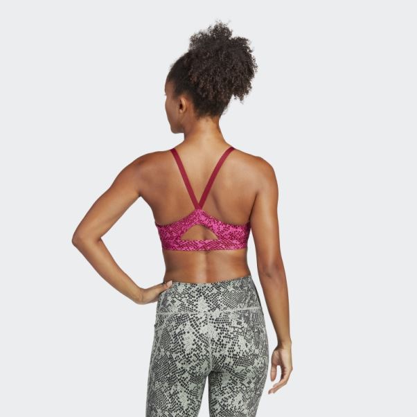 Soutien-gorge Léger D'entraînement Aeroimpact Adidas Fuchsia
