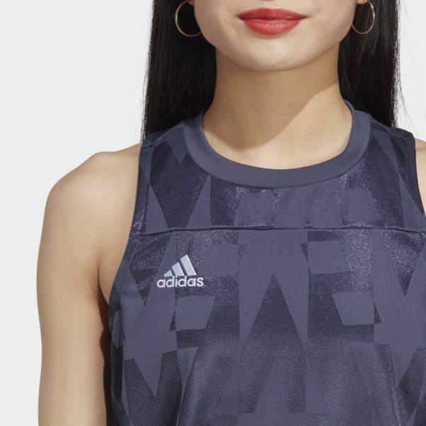 Maillot Sans Manches Adidas Tiro Bleu Marine