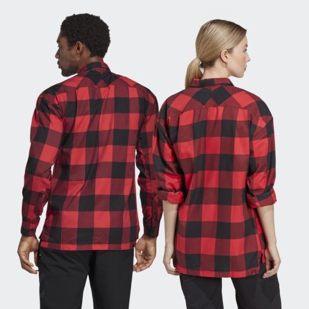 Chemise En Flanelle Five Ten Brand Of The Brave (non Genrée) Adidas Rouge