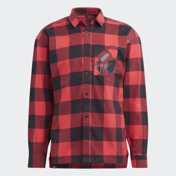 Chemise En Flanelle Five Ten Brand Of The Brave (non Genrée) Adidas Rouge