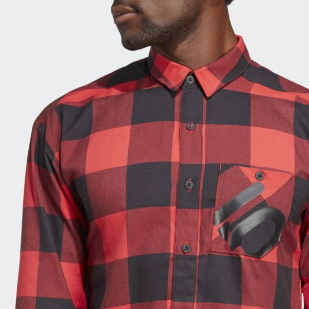 Chemise En Flanelle Five Ten Brand Of The Brave (non Genrée) Adidas Rouge