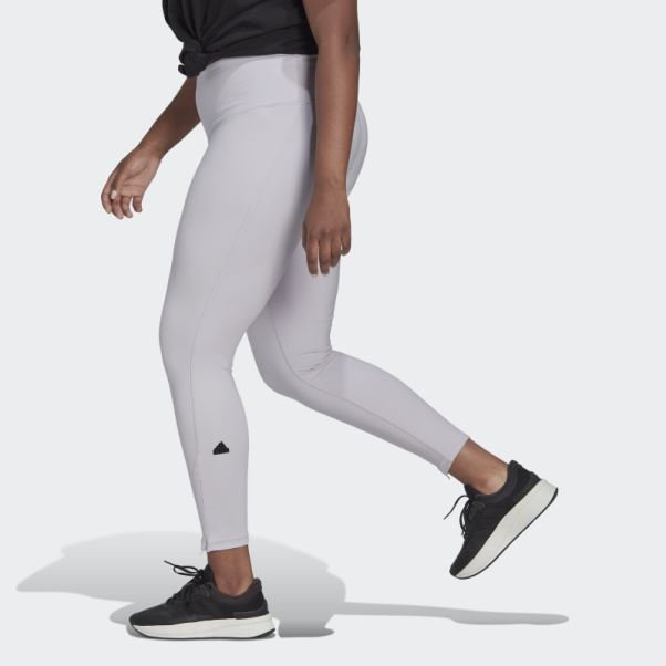 Collants (taille Plus) Argent Aube Adidas