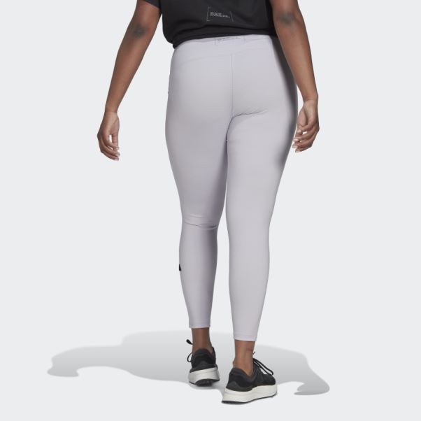 Collants (taille Plus) Argent Aube Adidas