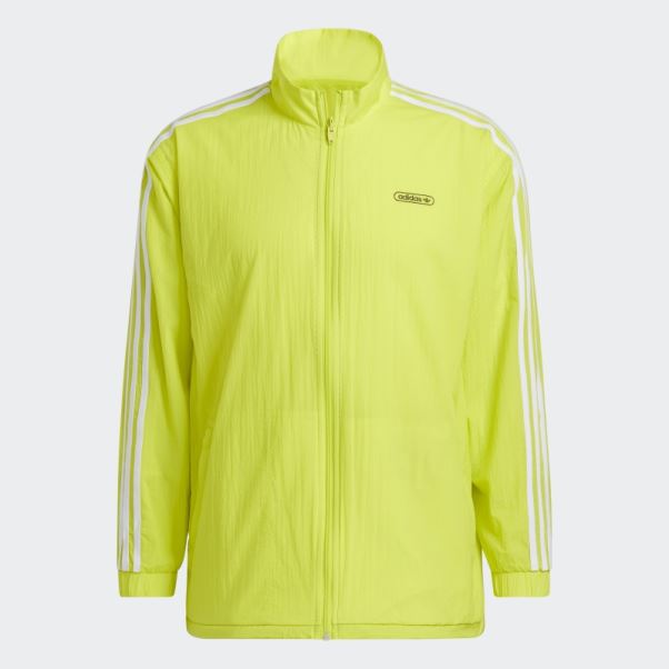 Veste De Survêtement Inversée Jaune Acide Adidas