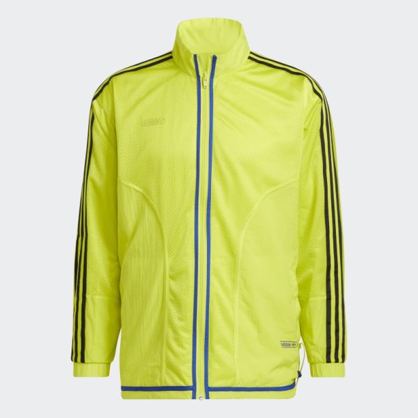 Veste De Survêtement Inversée Jaune Acide Adidas