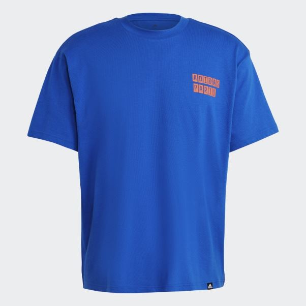 Adidas T-shirt Graphique Bleu Roi