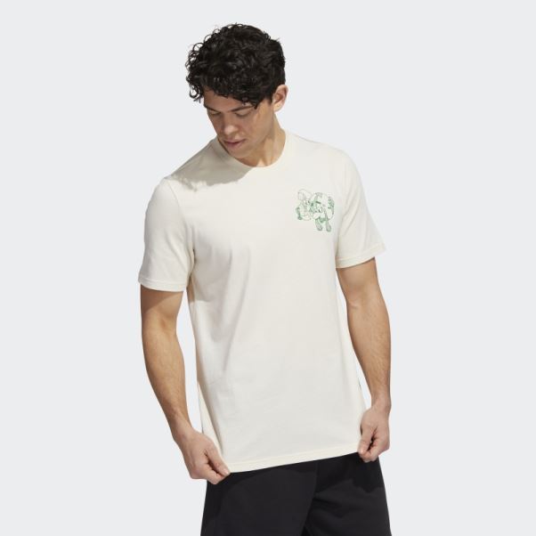 T-shirt Graphique Adidas Saturday Made To Be Remade Non Teint