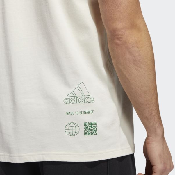 T-shirt Graphique Adidas Saturday Made To Be Remade Non Teint