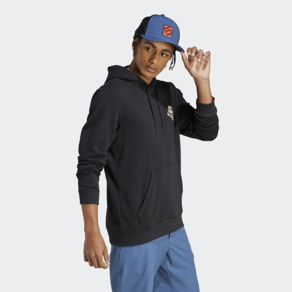 Sweat à Capuche Graphique Adidas Five Ten Noir
