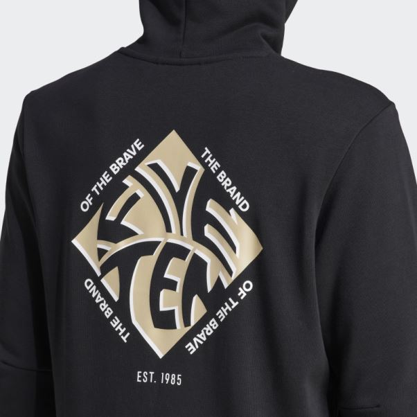 Sweat à Capuche Graphique Adidas Five Ten Noir