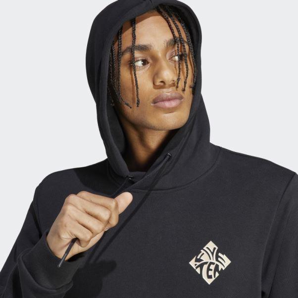 Sweat à Capuche Graphique Adidas Five Ten Noir