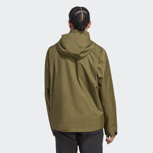 Olive Terrex Multi Rain.rdy Veste De Pluie 2 Couches Adidas