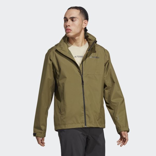 Olive Terrex Multi Rain.rdy Veste De Pluie 2 Couches Adidas