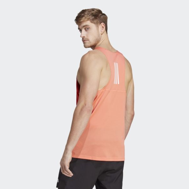 Adidas Boston Marathon 2023 Débardeur Running Rouge