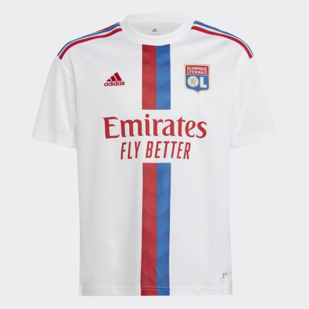 Maillot Domicile Olympique Lyonnais 22/23 Blanc Adidas Stylé