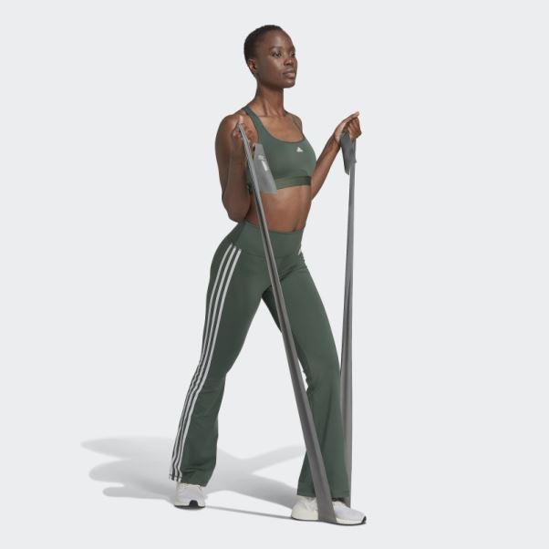 Soutien-gorge D'entraînement à Maintien Moyen Vert Oxyde Powerreact Adidas