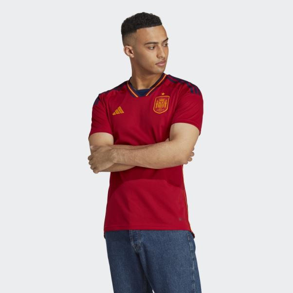 Adidas Maillot Domicile Espagne 22 Bleu Marine élégant
