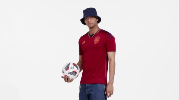 Adidas Maillot Domicile Espagne 22 Bleu Marine élégant