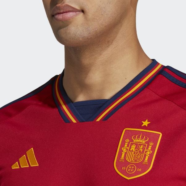 Adidas Maillot Domicile Espagne 22 Bleu Marine élégant
