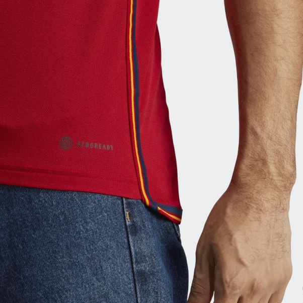 Adidas Maillot Domicile Espagne 22 Bleu Marine élégant