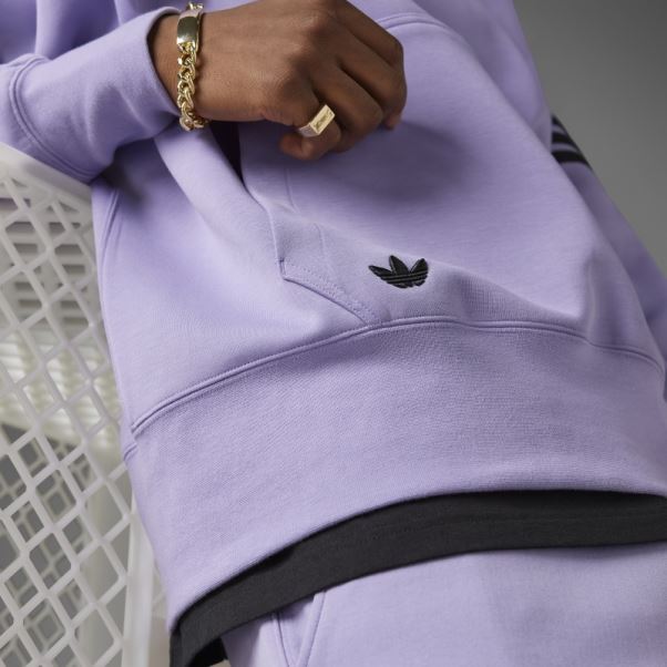 Sweat à Capuche Adicolor Neuclassics Lilas Adidas