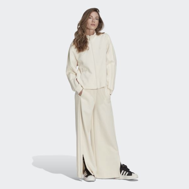 Pantalon De Survêtement Adidas Adicolor Contempo Chunky Stripes Blanc
