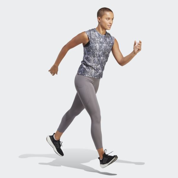 T-shirt De Course Rapide Adidas Noir En Plastique Parley Ocean