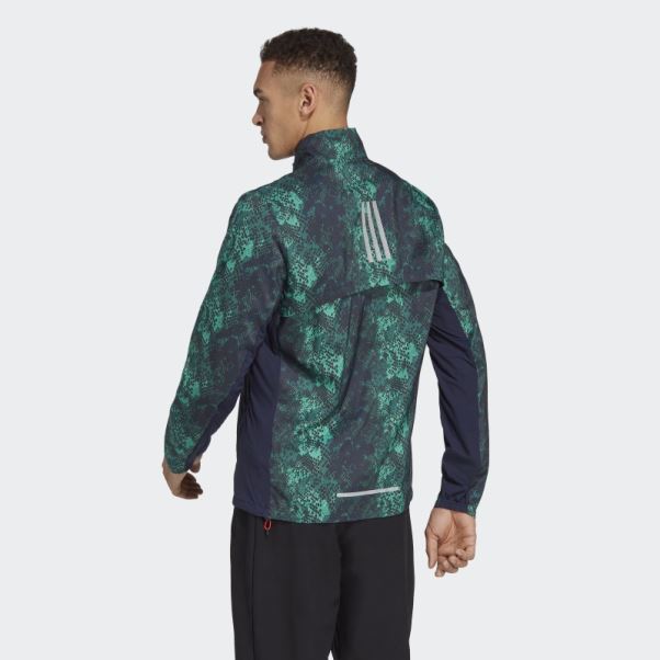Veste Marathon Adidas Noire à Imprimé Allover