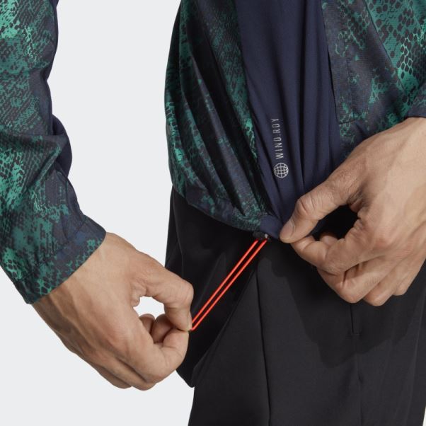 Veste Marathon Adidas Noire à Imprimé Allover