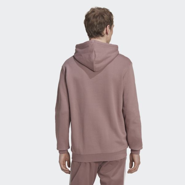 Sweat à Capuche Adidas Adicolor Classics Trèfle Violet