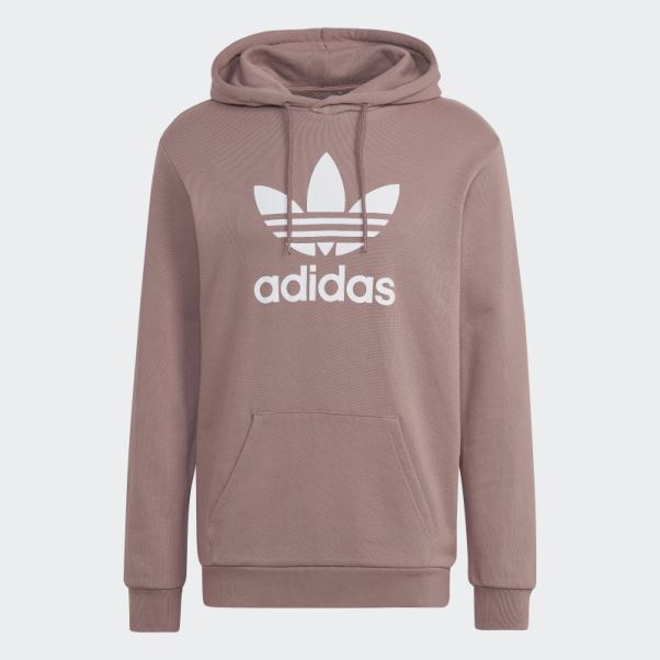 Sweat à Capuche Adidas Adicolor Classics Trèfle Violet