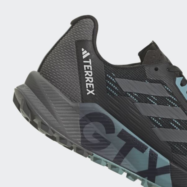 Chaussures De Course Sur Sentier Adidas Terrex Agravic Flow 2.0 Gore-tex Gris Dash