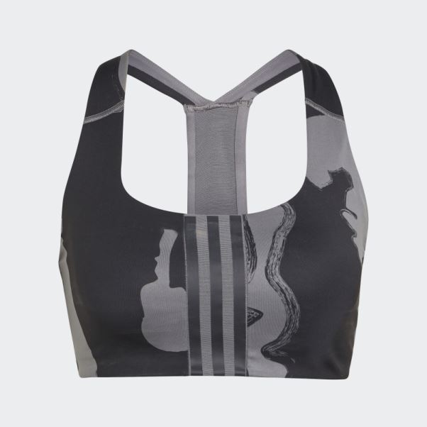 Soutien-gorge D'entraînement à Maintien Moyen Adidas Thebe Magugu Gris