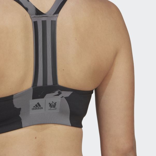 Soutien-gorge D'entraînement à Maintien Moyen Adidas Thebe Magugu Gris