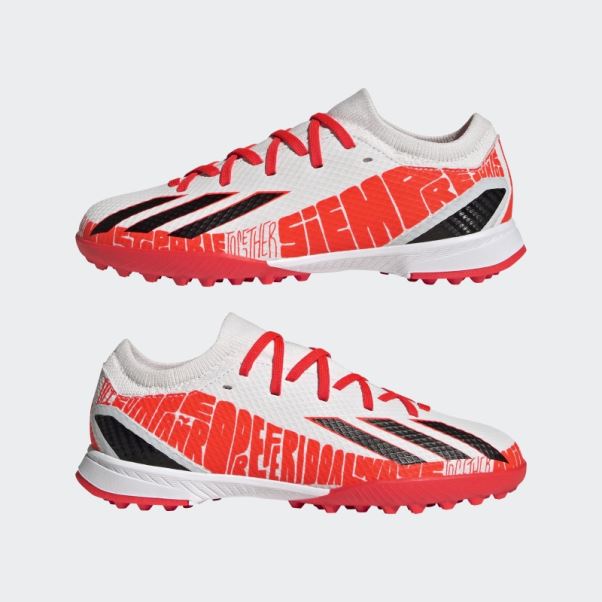 X Speedportal Messi.3 Turf Chaussures Adidas Blanc