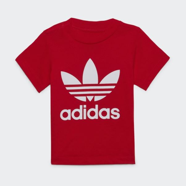 T-shirt Trèfle Adidas Rouge