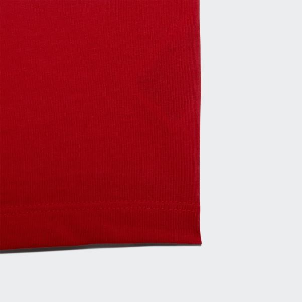 T-shirt Trèfle Adidas Rouge