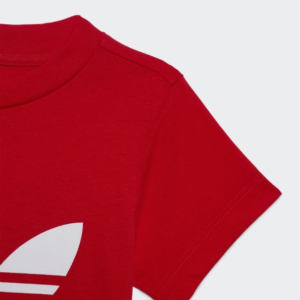 T-shirt Trèfle Adidas Rouge