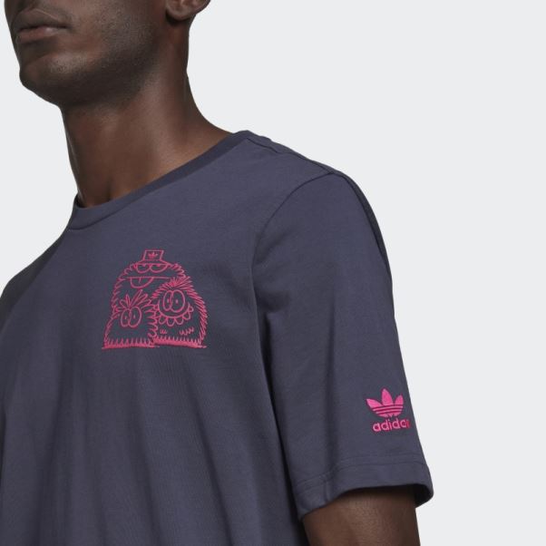 Adidas Originals X Kevin Lyons T-shirt Bleu Marine Mode