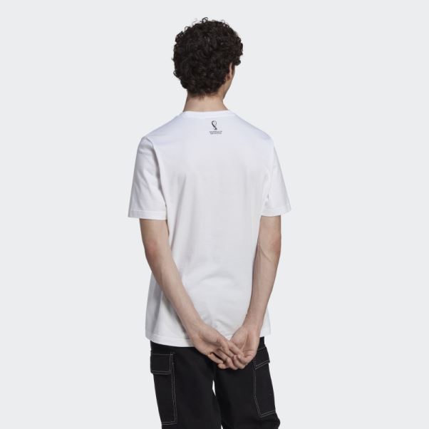T-shirt Coupe Du Monde Fifa 2022 Espagne Blanc Adidas
