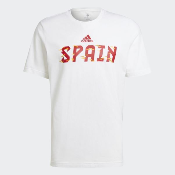 T-shirt Coupe Du Monde Fifa 2022 Espagne Blanc Adidas