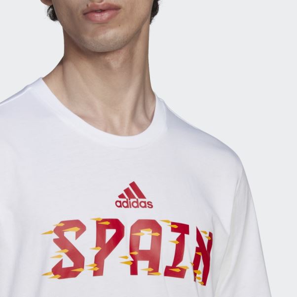 T-shirt Coupe Du Monde Fifa 2022 Espagne Blanc Adidas