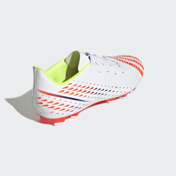 Predator Edge.4 Chaussures De Football Pour Terrain Souple Adidas Blanc