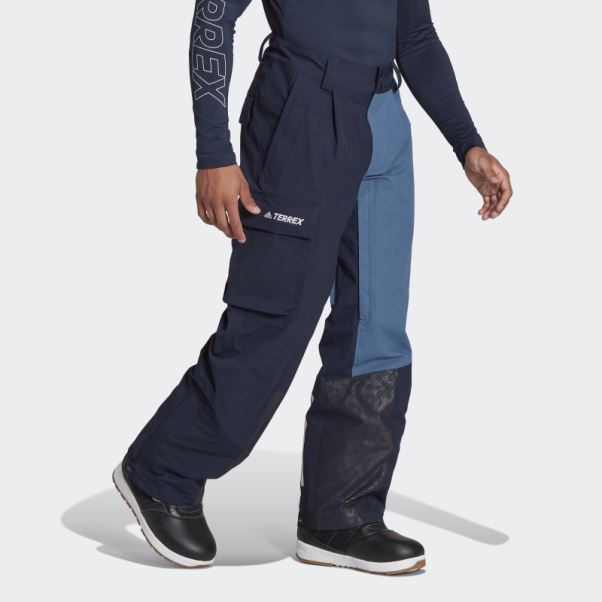 Pantalon De Neige En Nylon Post-consommation Terrex 3 Couches Encre Adidas