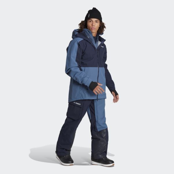 Pantalon De Neige En Nylon Post-consommation Terrex 3 Couches Encre Adidas