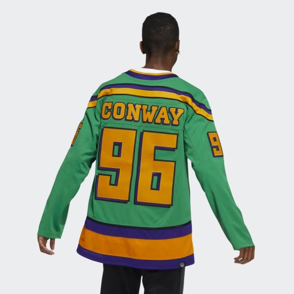 Maillot Adidas Mighty Ducks Conway Authentique Vert