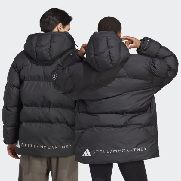 Veste D'hiver Matelassée Mi-longue Adidas By Stella Mccartney Noir